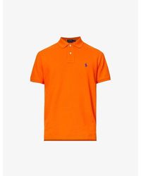Polo Ralph Lauren - Embroidered-logo Regular-fit Cotton-piqué Polo Shirt - Lyst