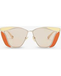 Chloé - Ch0049s Gemma Metal And Acetate Square-frame Sunglasses - Lyst