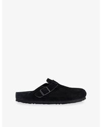 Birkenstock - Boston Exquisite Suede Clogs - Lyst