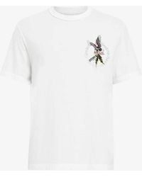 AllSaints - Fret Graphic-print Short-sleeve Organic-cotton T-shirt X - Lyst