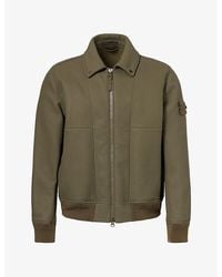 Stone Island - Ghost Rubberised Leather Jacket - Lyst
