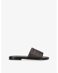 Bottega Veneta - Elio Intrecciato-Weave Leather Mules - Lyst