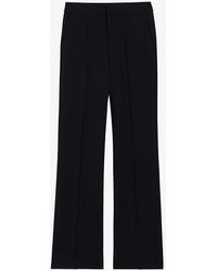Claudie Pierlot - Piny High-rise Straight-leg Stretch-woven Trousers - Lyst