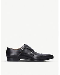 Magnanni - Double Monk Strap Leather Shoes 8. - Lyst