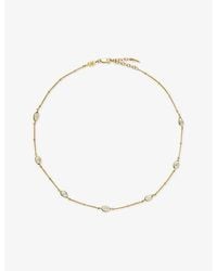 Missoma - Magma 18Ct Vermeil And Moonstone Choker Necklace - Lyst