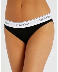 Calvin Klein - Modern Stretch-cotton Bikini Briefs - Lyst