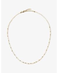 Missoma - Micro Pearl 18Ct-Plated Brass Beaded Necklace - Lyst
