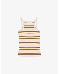 Zadig & Voltaire - Albao Striped Cotton Tank Top - Lyst