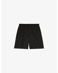 The Kooples - Drawstring-waist Relaxed-fit Wool Shorts - Lyst