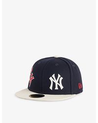 KTZ - 59Fifty Mlb Multi-Logo New York Yankees Woven Baseball Cap - Lyst