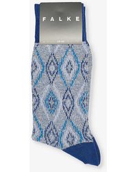 FALKE - Ikat Spell Graphic-pattern Knitted Socks - Lyst