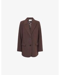 Dissh - Elle Peak-Lapels Stretch-Woven Blazer - Lyst