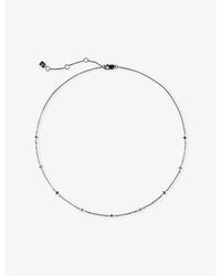 Astrid & Miyu - Cosmic Opal Charm Rhodium-Plated Sterling Necklace - Lyst