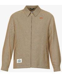 Lacoste - Le Fleur* X Harrington Check-print Regular-fit Woven Jacket - Lyst
