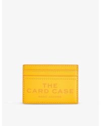 Marc Jacobs - Logo-text Embossed Leather Cardholder - Lyst