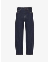 Whistles - Barrel-Leg High-Rise Stretch-Denim Jeans - Lyst