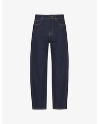 Whistles - Barrel-Leg High-Rise Stretch-Denim Jeans - Lyst
