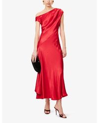 Shona Joy Sofia Asymmetrical Maxi Dress in Yellow | Lyst