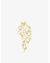 Zimmermann - Bloom Crystal-embellished 12ct Yellow Gold Plated-brass Earrings - Lyst