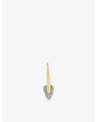 Kismet by Milka - Radon Mini 0.07Ct Diamond Drop Huggie Earring - Lyst