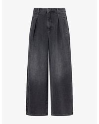 ME+EM - Pleated Barrel-Leg Denim Jeans - Lyst