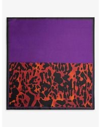 Dries Van Noten - Graphic-Print Silk Scarf - Lyst