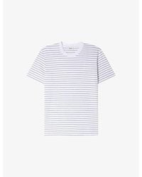 Sandro - Striped Short-Sleeve Cotton T-Shirt - Lyst