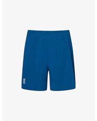 On Shoes - Train Logo-Print Stretch-Woven Shorts - Lyst