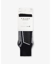 FALKE - Sk4 Advanced Contrast-Panel Woven Knee-Length Socks - Lyst
