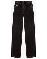 DIESEL - 001 D-macro Straight-leg Denim Jeans 3 - Lyst