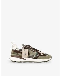 Kurt Geiger - Kurt Runner Canvas And Suede Trainers - Lyst