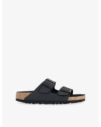 Birkenstock - Arizona Two-Strap Faux-Leather Sandals - Lyst