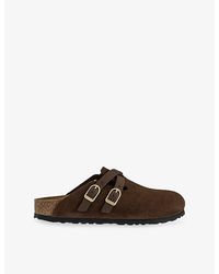 Birkenstock - Blair Suede Clogs - Lyst