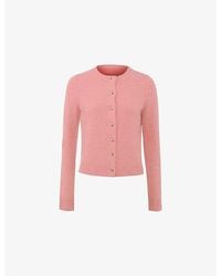 House Of Cb - Signature Round-Neck Wool-Blend Cardigan - Lyst