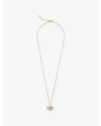 Kismet by Milka - Curvature Metal And 0.20Ct Diamond Pendant Necklace - Lyst