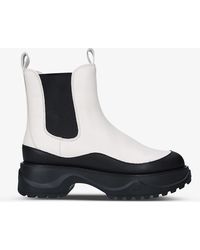 dupree logo tape leather boot
