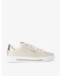 Carvela Kurt Geiger - Diamond Branded Faux-Leather Trainers - Lyst