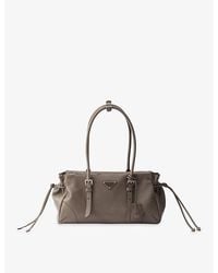 Prada - Bonnie Medium Leather Top-Handle Bag - Lyst