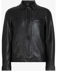AllSaints - Luck Zip-pocket Regular-fit Leather Jacket X - Lyst