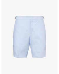 Orlebar Brown - Norwich Slim-Fit Linen Shorts - Lyst