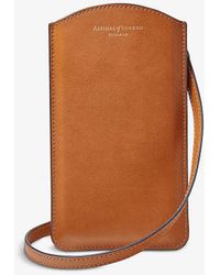 Aspinal of London - London Grained-leather Phone Case - Lyst