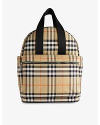 Burberry - Check Nylon Changing Backpack - Lyst