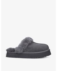 UGG - Disquette Shearling-Lined Suede Slippers - Lyst