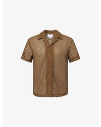Raith - Marcelo Short-Sleeve Lace Cotton Shirt - Lyst