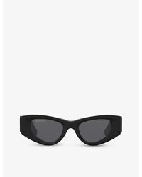Balenciaga - Bb0243s Cat-eye Acetate Sunglasses - Lyst