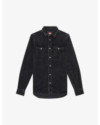 DIESEL - Vega Patch-Pocket Regular-Fit Denim Overshirt - Lyst