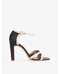 LK Bennett - Lennon Heeled Leather Sandals - Lyst