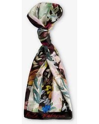 Ted Baker - Cattiaa Floral-print Silk Scarf - Lyst