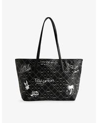 Zadig & Voltaire - Z Shopper Arty Tag Coated-Canvas Tote Bag - Lyst