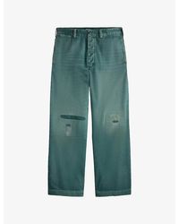 Polo Ralph Lauren - Washed Wide-Leg Denim Jeans - Lyst